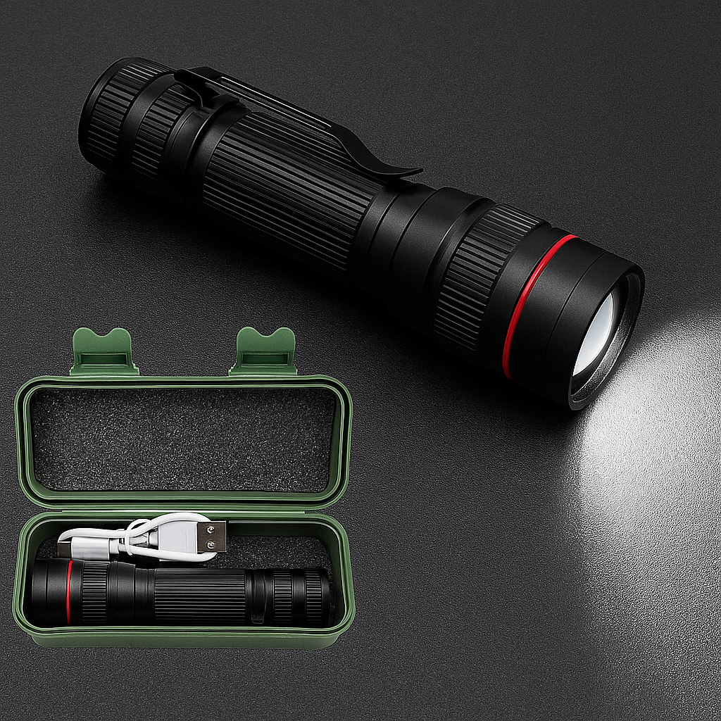 🔦 Lampe de Poche à Lumière Puissante – Éclairez comme jamais auparavant-UN