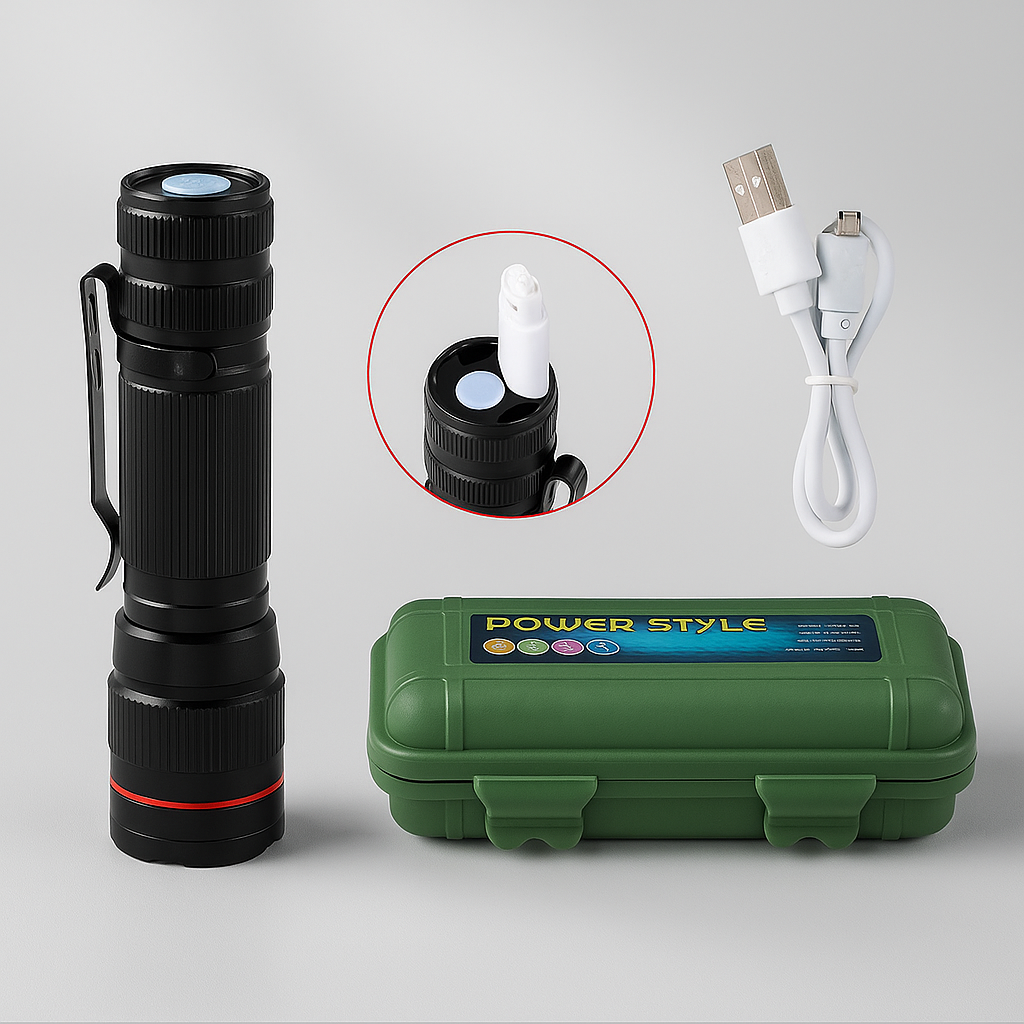 🔦 Lampe de Poche à Lumière Puissante – Éclairez comme jamais auparavant-UN